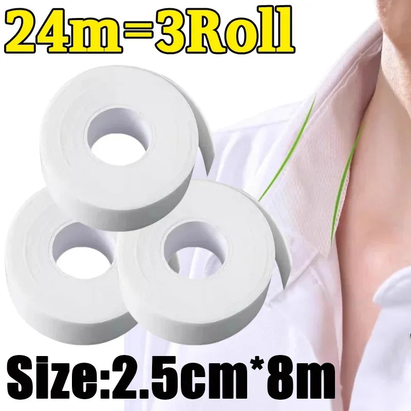 Disposable Self-Adhesive Collar Sticker Women Absorbent Anti-dirt T-shirt Collar Stickers Protector Neck Liner Pads Accessories