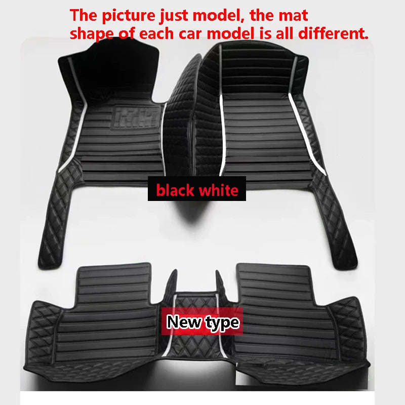Car Floor Mats For VW Golf 4 MK4 1998 1999 2000 2001 2002 2003 car Accessories Leather Carpets Rugs Foot Pads