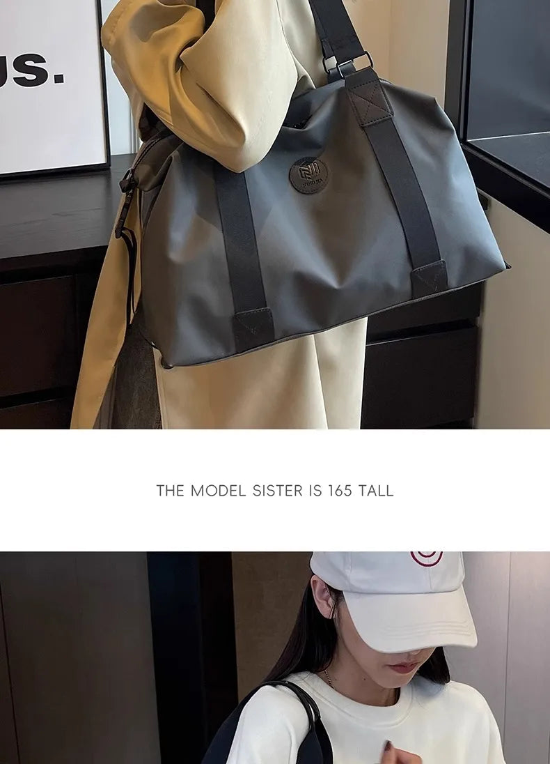 Travel bag Women's short-distance lightweight large-capacity duffel bag Men's business travel handbag Sports fitness backpack