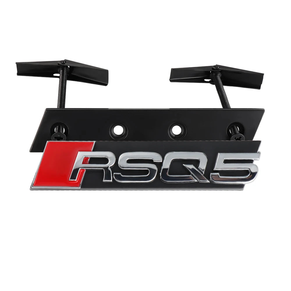 Car Styling Front Grille Emblem Decoration Sticker Auto Modification Accessories For Audi SQ3 SQ4 SQ5 SQ6 SQ7 SQ8 RSQ3 RSQ5 RSQ7