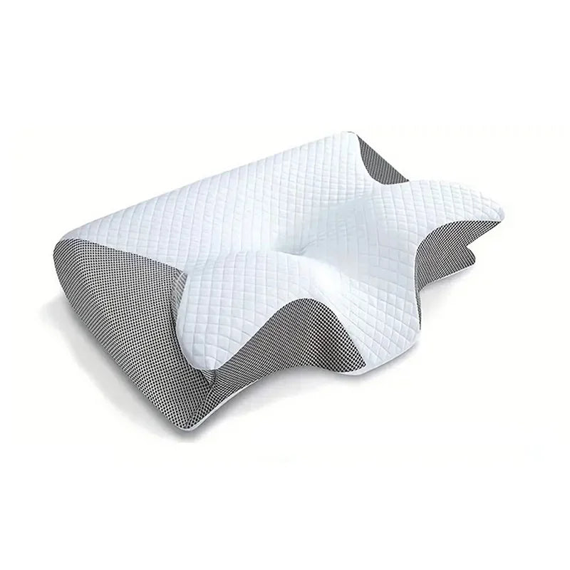 Butterfly Memory Cotton Neck Pillow Ergonomic Contoured Slow Rebound Cervical Pillow For All Sleep Positions Shoulder Relief