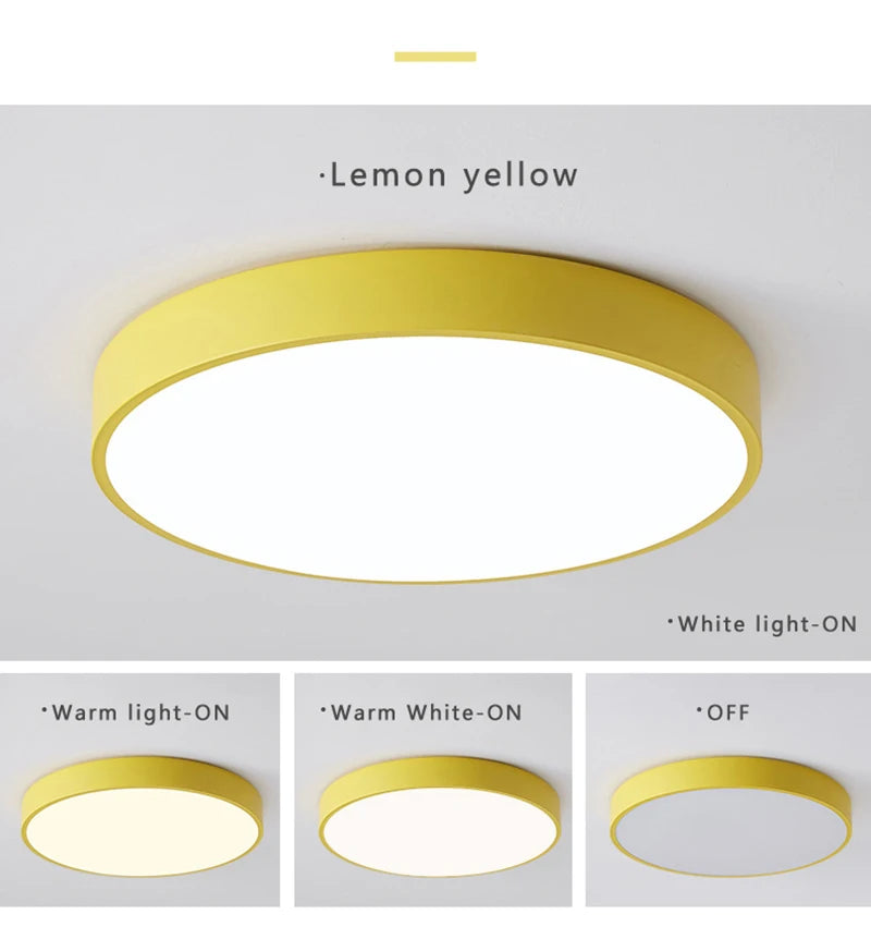Macaron LED Nordic ceiling light creative modern minimalism living room bedroom study dining room corridor balcony lighting