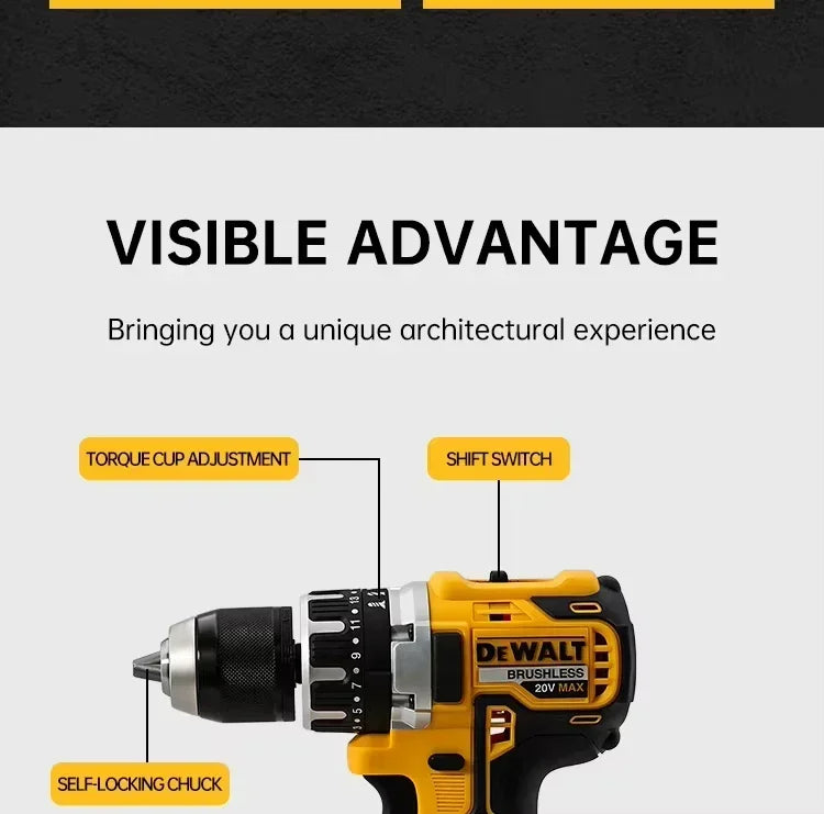 100% DEWALT DCD796 Original 6Ah 20V Original Dewalt Power Tool Battery DCB206 20V 6.0Ah Battery DCB206 20V Battery DCB205 DCB200