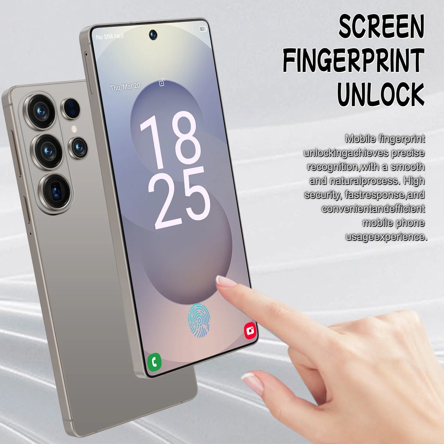 SURGAZE﻿ NEW S25 Pro Smartphone Ultra 6.6 Inch intelligent 4G 5G dual card dual standby Android system 12GB+512GB global version