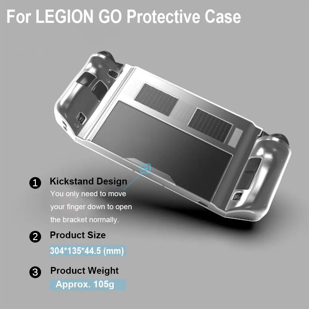 Professional Handheld Console Case Soft TPU Back Cover For Lenovo Legion Go Shockproof Protective Shell Durable Game Accessories