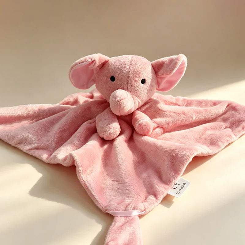 Baby Security Blanket Soft Plush Stuffed Animal Toys Infant Bibs Nursery Newborn Sleeping Dolls Cartoon Soother Appease Towel