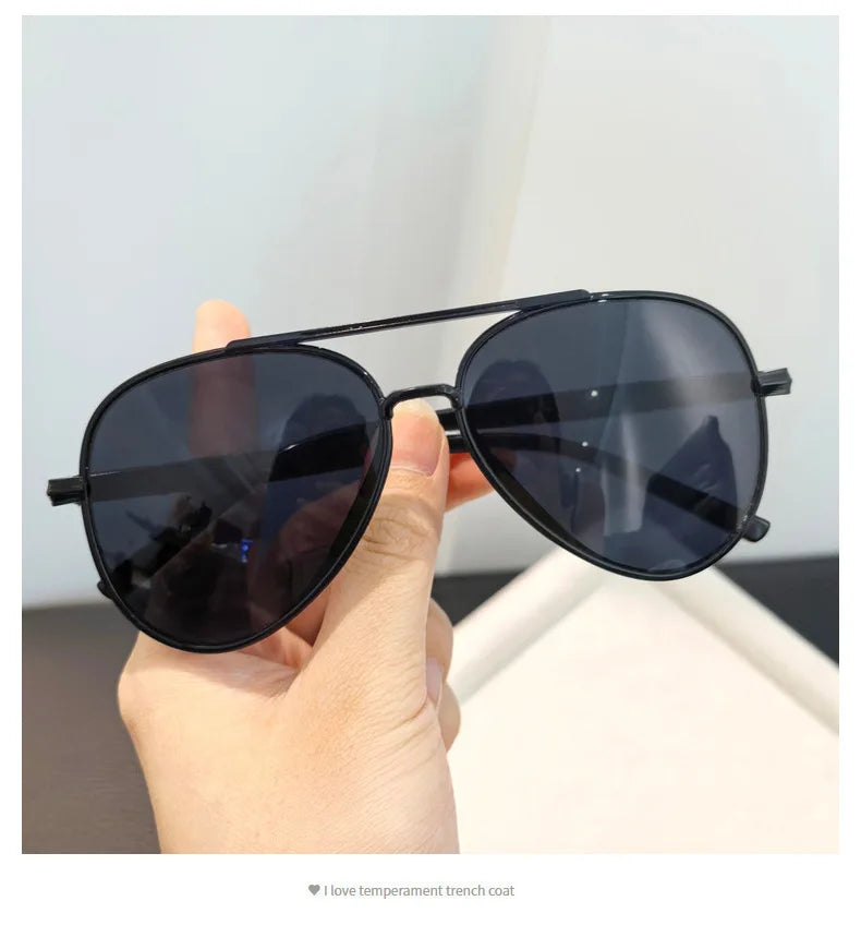 Classic Sunglass for Men Aviator Oversized Frame Outdoor Sports Anti-UV Driving Sunglasses Glasses UV400 Wome Eyewear