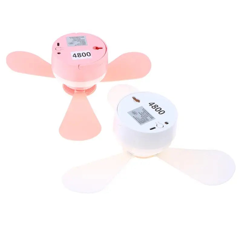 ventilateur de plafond USB Rechargeable Ceiling Fan With Light Remote Control Portable Small Fan Lamp Ceiling Fans For Bedroom