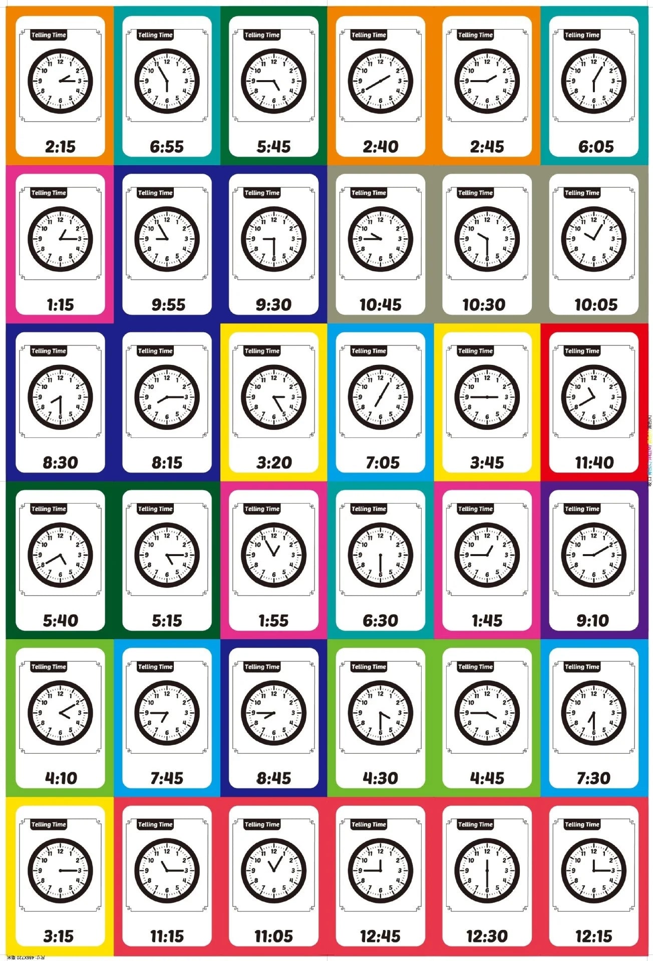 36Pcs Kids Cognition Card Shape Animal Color Teaching Baby English Learning Word Card Education Toys Montessori Material Gift