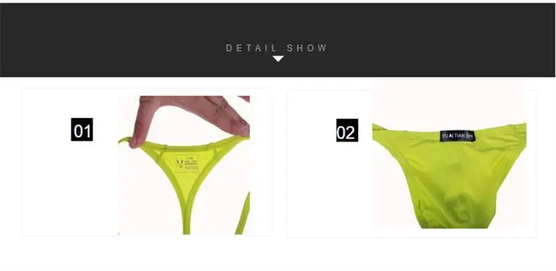 Solid Color Mens thong Elastic Seamless Man Underwear  Bikini Sexy Gay Male Jockstrap T-pants Breathable Homme Underpants Cueca
