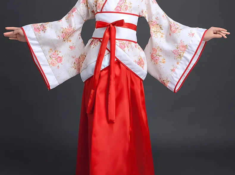 Halloween Cosplay Kids Set Dance Performance Dress for Girls Show Disfraz Child Hanfu Dress Costume Chinese Traditional Clothes