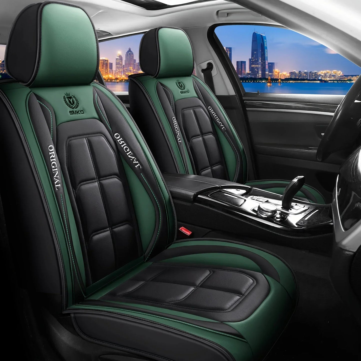 Car Seat Cover Set, 5 Colors , Universal Fit, Full Coverage, Stylish & Durable, Enhance Car Interior Accessories