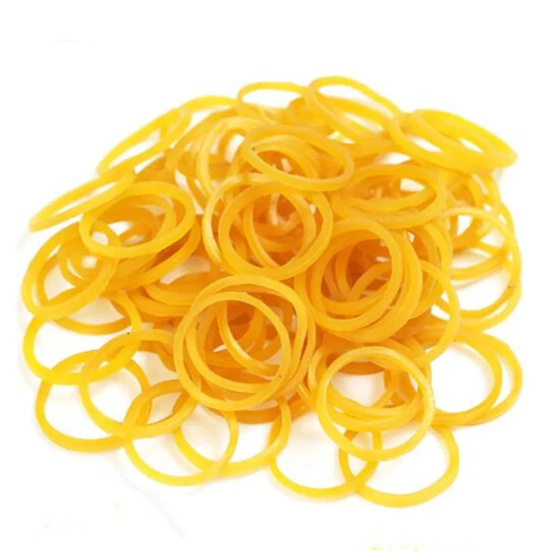 100Pcs Mini Rubber Bands Office Rubber Ring 16x1.4mm Soft Elastic Bands Stationery Holder Band Loop Home School Office Supplies