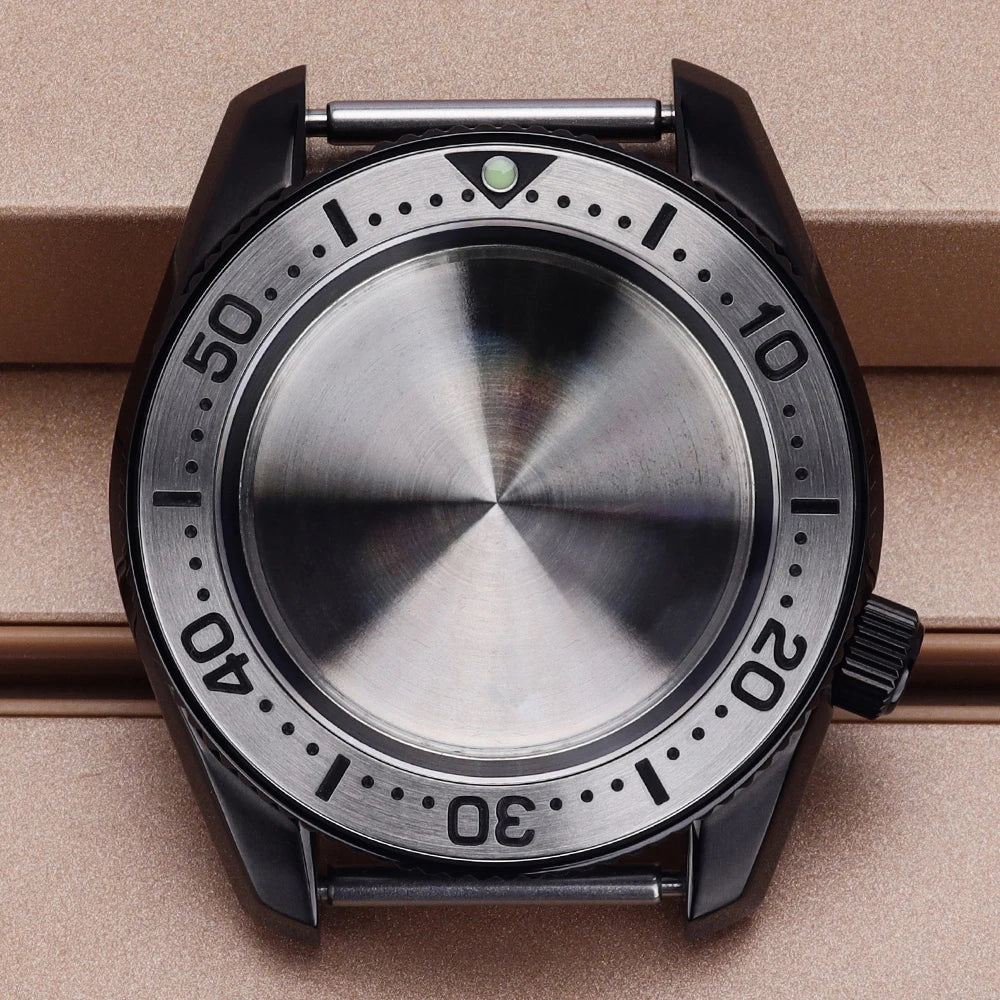Diver NH35 42mm Watch Case Sapphire Glass Solid Bottom Cover For SPB185J1/187J1 NH34 NH35 NH36/38 Movement Stainless Steel Strap
