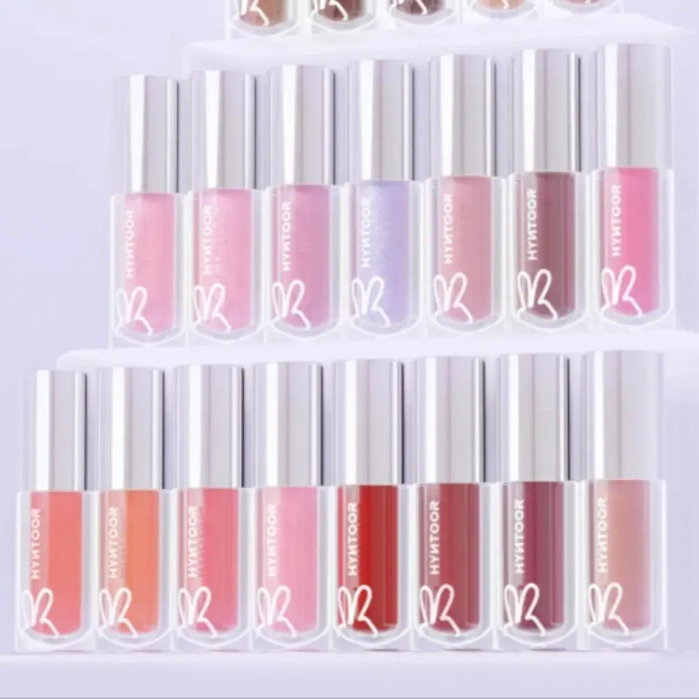 Hyntoor Lipstick Matte Soft Mist Velvet Nude Black Gothic High Colors Lip Mud Non-stick Cup Lasting Korean Lipstick