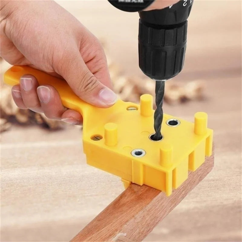 Woodworking Tool Handheld Drill Guide Hole Saw Tools Drill Bits Drilling Locator Straight Hole Locator Carpenter Corner Clamp