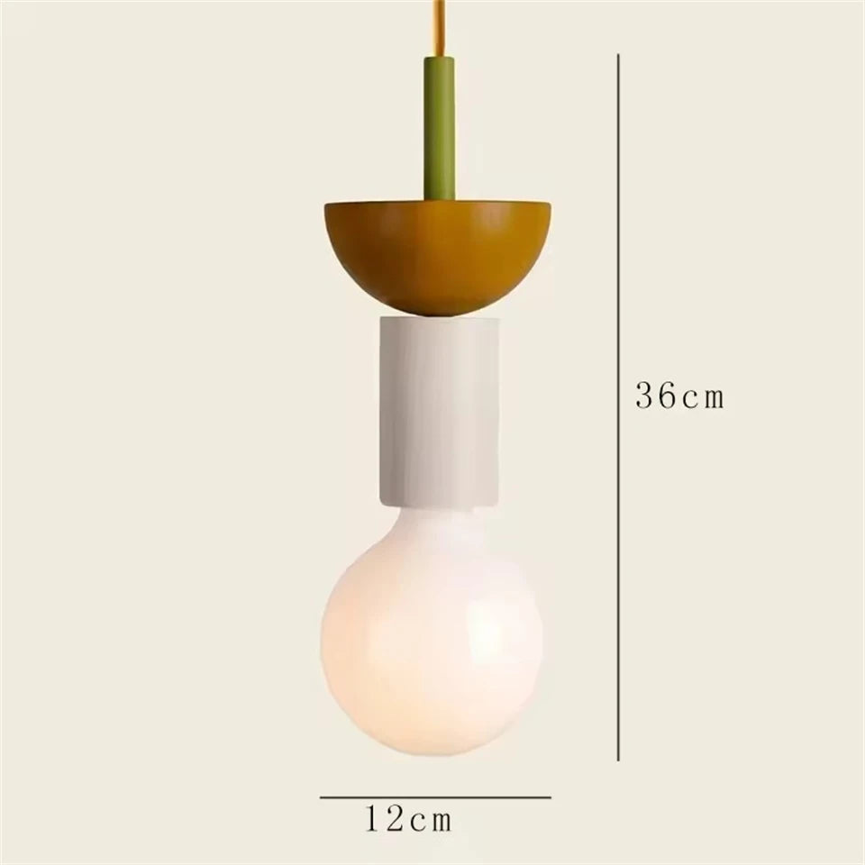 Modern Lustre Grain Ceiling Pendant Lamp Nordic Wood LED Pendant Lights Kitchen Restaurant Home Decor Hanging Lamp Light Fixture
