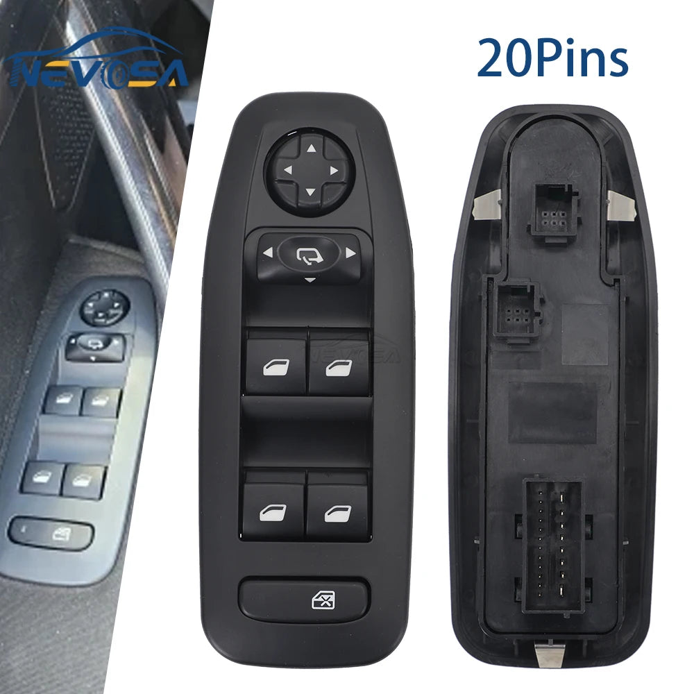 Left Hand 96749624ZD For Peugeot 2008 5 Door Hatchback 2013 2014 2015 2016 2017 2018 2019 Car Electric Front Left Window Switch