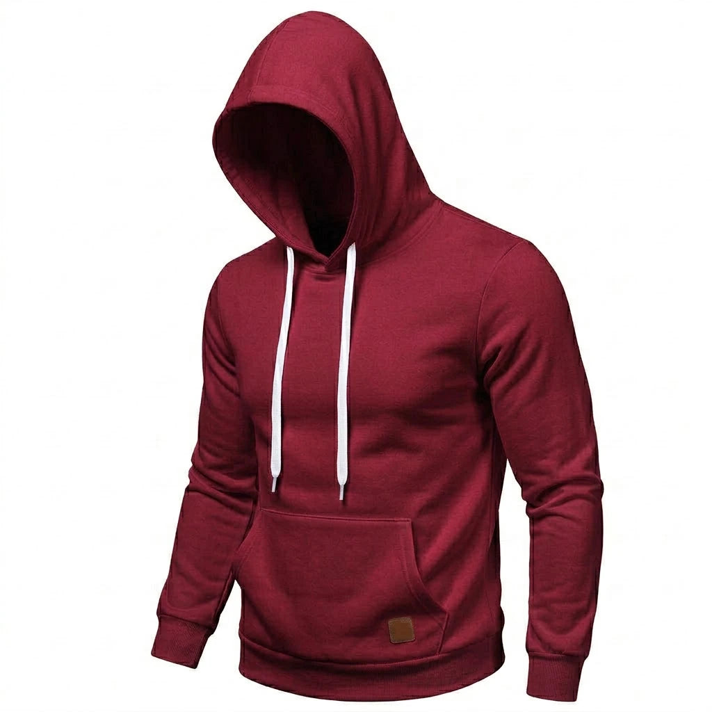 New Casual Men's Hoodie Drawstring Hoodies Male Sweatshirt Long Sleeve Coats Outdoor Streetwear Lightweight Gym Man Pullover