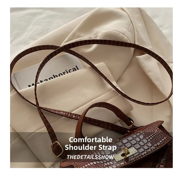 Fashionable  Handbag Women's Shoulder Bag Versatile Crossbody Small Square Bag Elegant Single-Strap Handbag