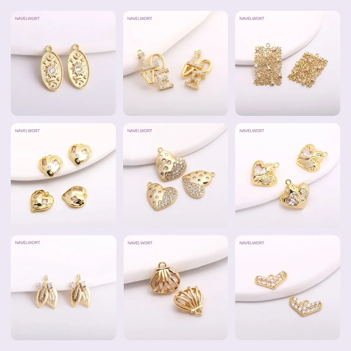 18K Gold Plated Brass Stripe Crimp End Beads Stopper Open Crimp Beads Covers DIY Handmade Crafts Accessories For Jewelry
