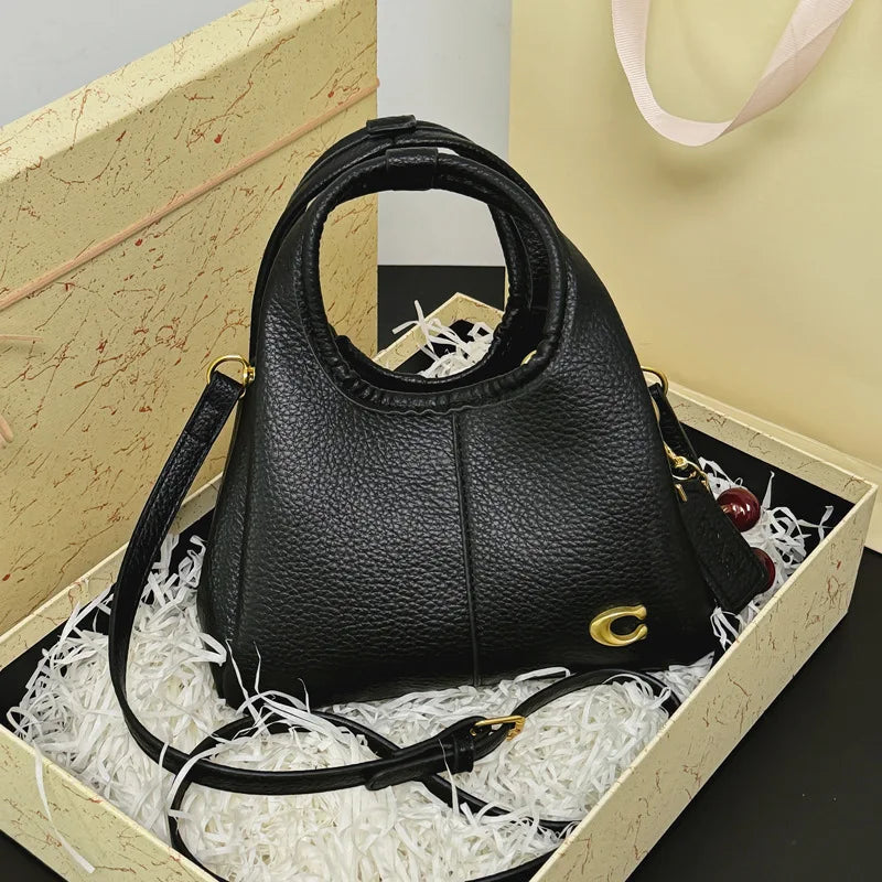 Women's Mini Bucket Bag Designer Style Large Capacity Handbag Casual Crossbody Shoulder Bag with Detachable Shoulder Strap