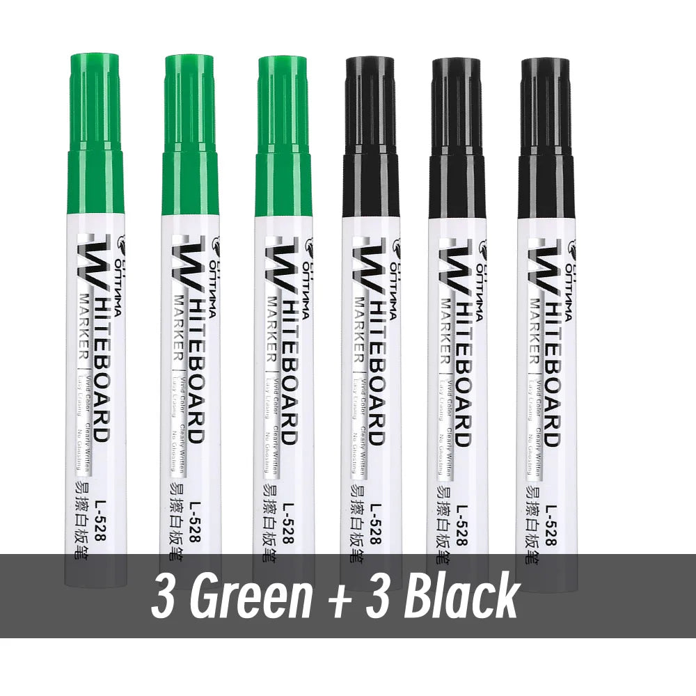 1/20pcs Erasable Whiteboard Marker Pen Blackboard Marker Teaching Chalk for Glass Ceramics Office School Art Marker Stationery