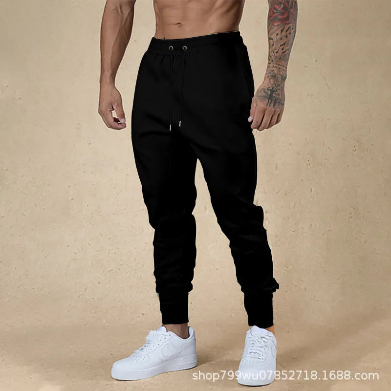 Men's Clothing 2025 Four Seasons Men's Leggings Trousers Casual Pants