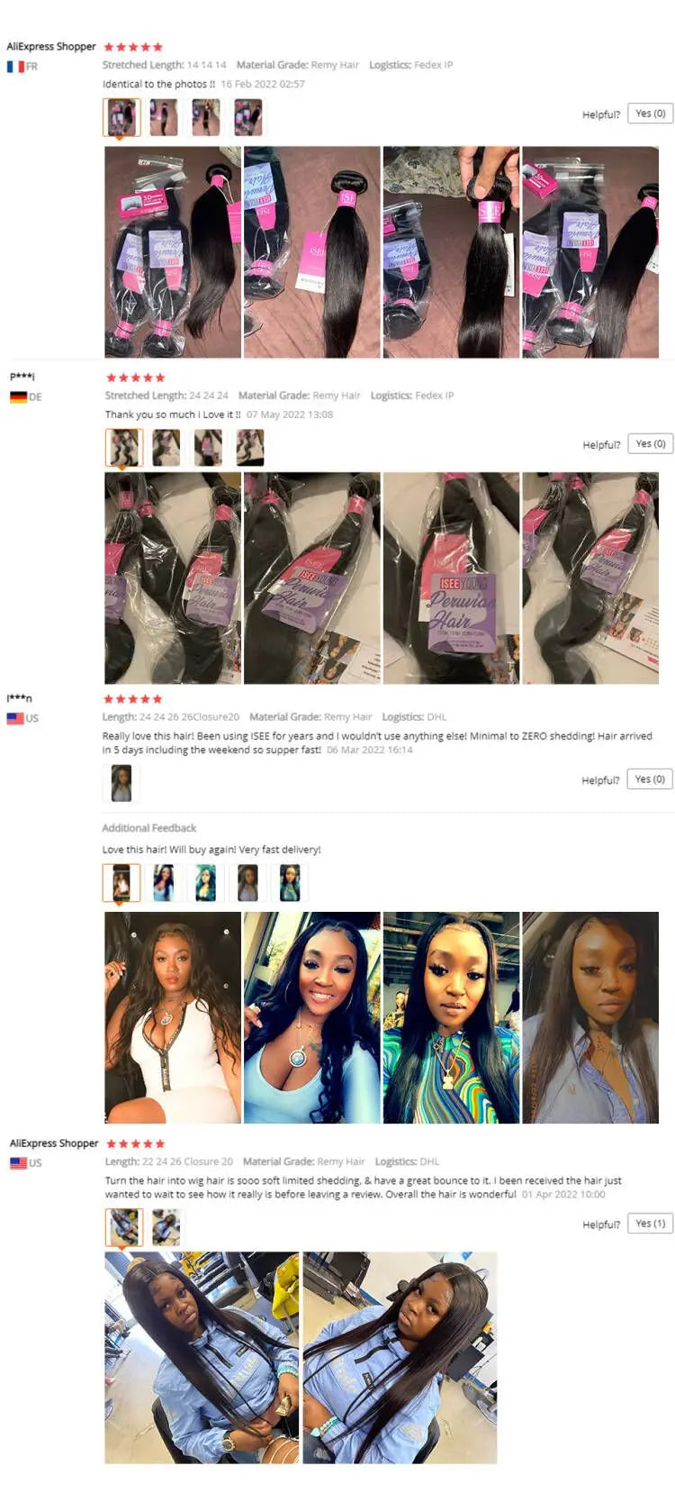 ISEE HAIR Brazilian Straight Hair Extensions Hair Weave Bundles Nature Color 3 Bundles Thick Straight Human Hair Bundles