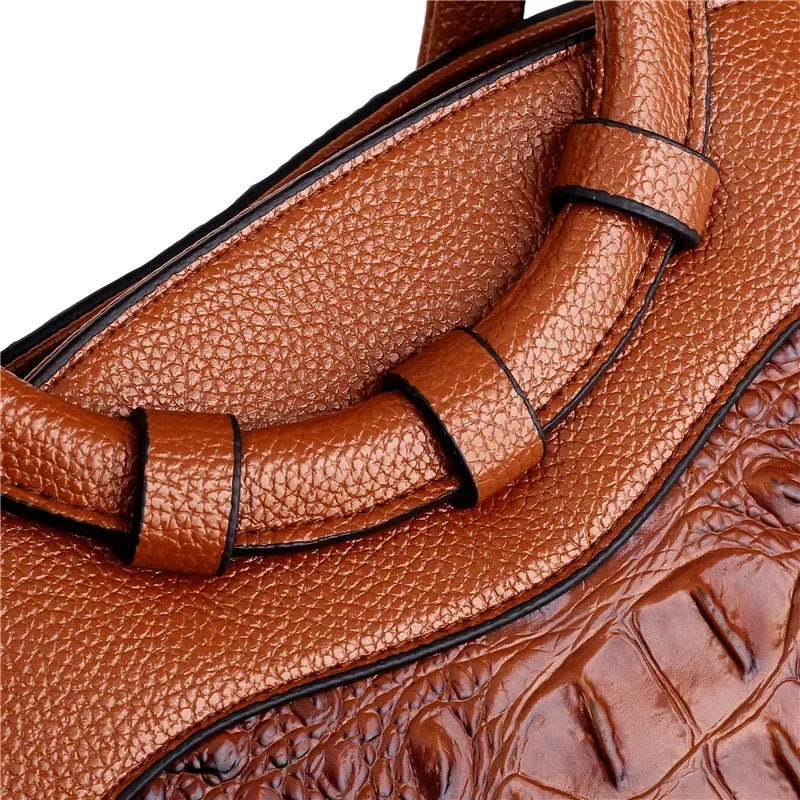 Luxury Handbags Women Bag Designer Crocodile Woman Leather Handbag Ladies Green Party Tote Shoulder Bags ショルダーウォレット Designer Bag