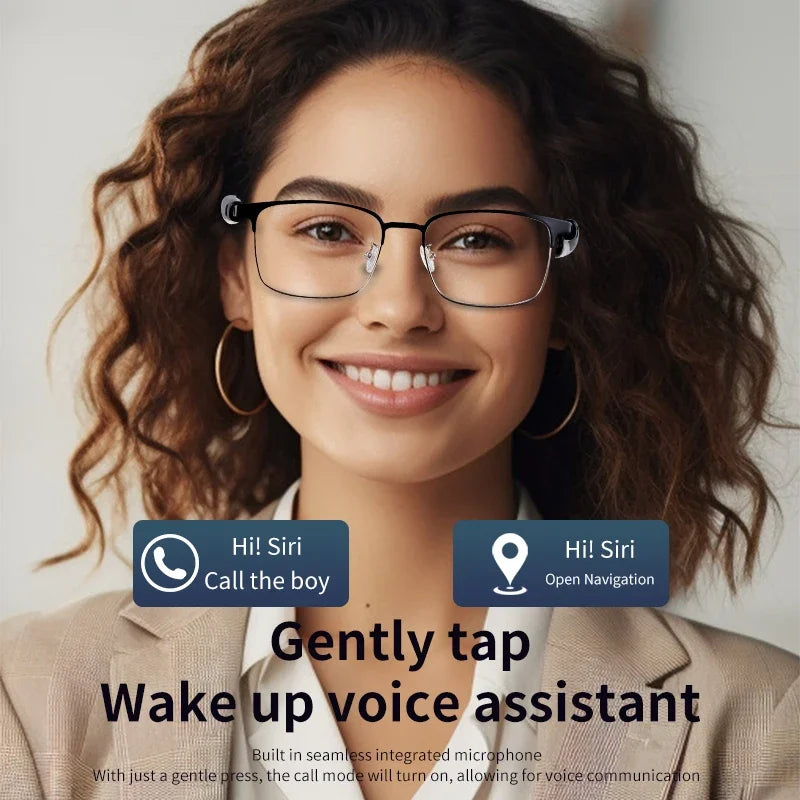 CLLOIO Wireless Bluetooth Smart  Glasses Men Myopia Prescription Photochromic Sunglasses Women Anti Blue Ray Reading Glasses