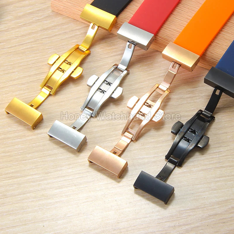 Flexible Comfortable Silicone Bracelet for Tissot T-Touch Blue Orange T013 T047 T121 Watchband Special Interface Sweat Resistant