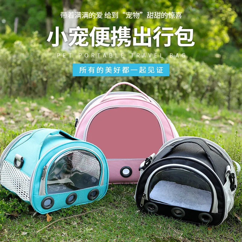 Cat bag, convenient for going out, pet dog, hamster, hedgehog, travel backpack, convenient outdoor bag bird mouse guinea pig bag