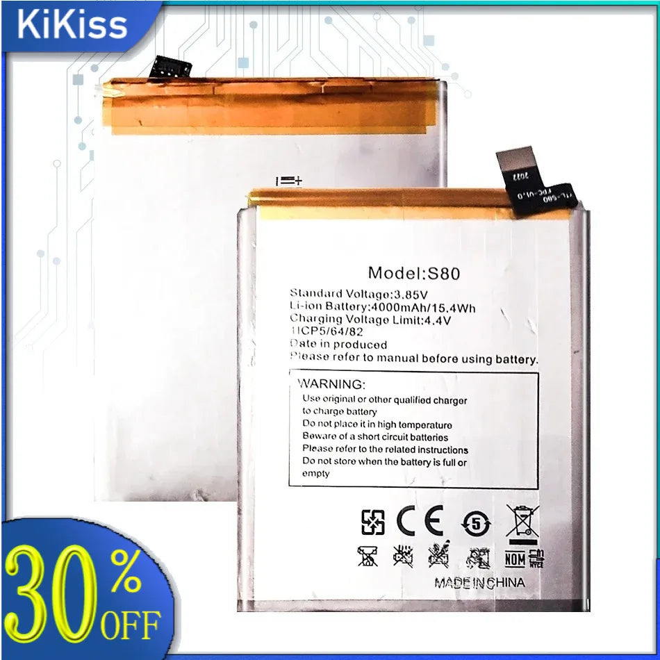 Battery for Oukitel U25 U20 U16 U15 U11 U7(pro Plus MAX) U22 U18 U10 C21 C18 C17 C15 C12 C11 C5 S70 Pro C25 C10 C8 C4 C2 S80 S77