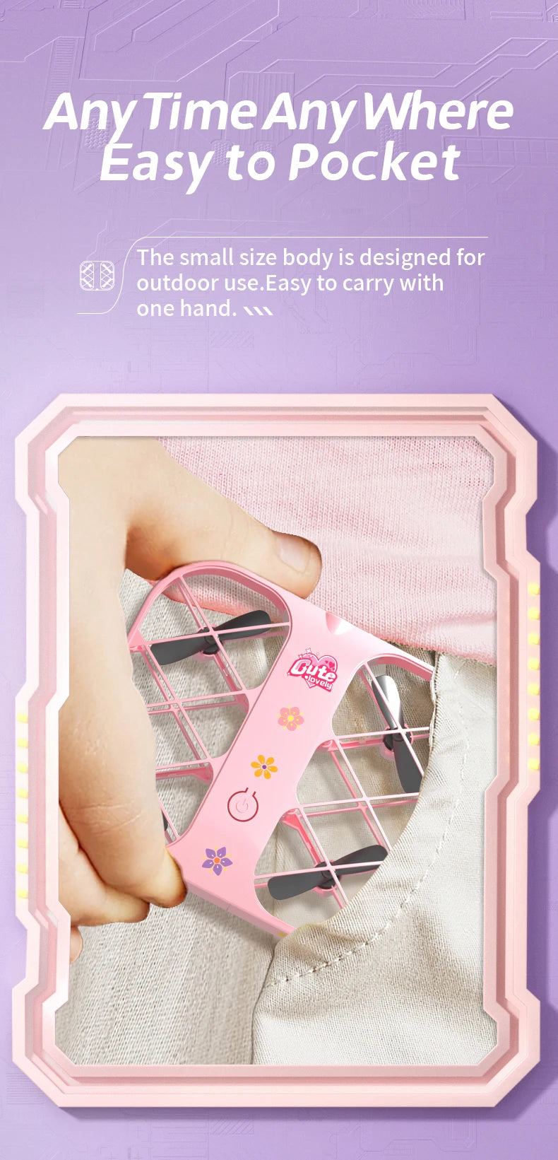 Mini Drone With 4k Professional Camera Air Hover 360° Roll Wide-Angle Camera Portable Long Life Remote Control Helicopter Toy