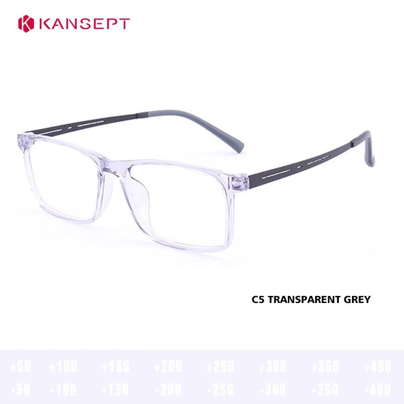 KANSEPT Square Man Glasses Myopia Big Face Glasses for Women Blue Light Lenses to Read Lunette De Lecture Femme Eyeglass Frames
