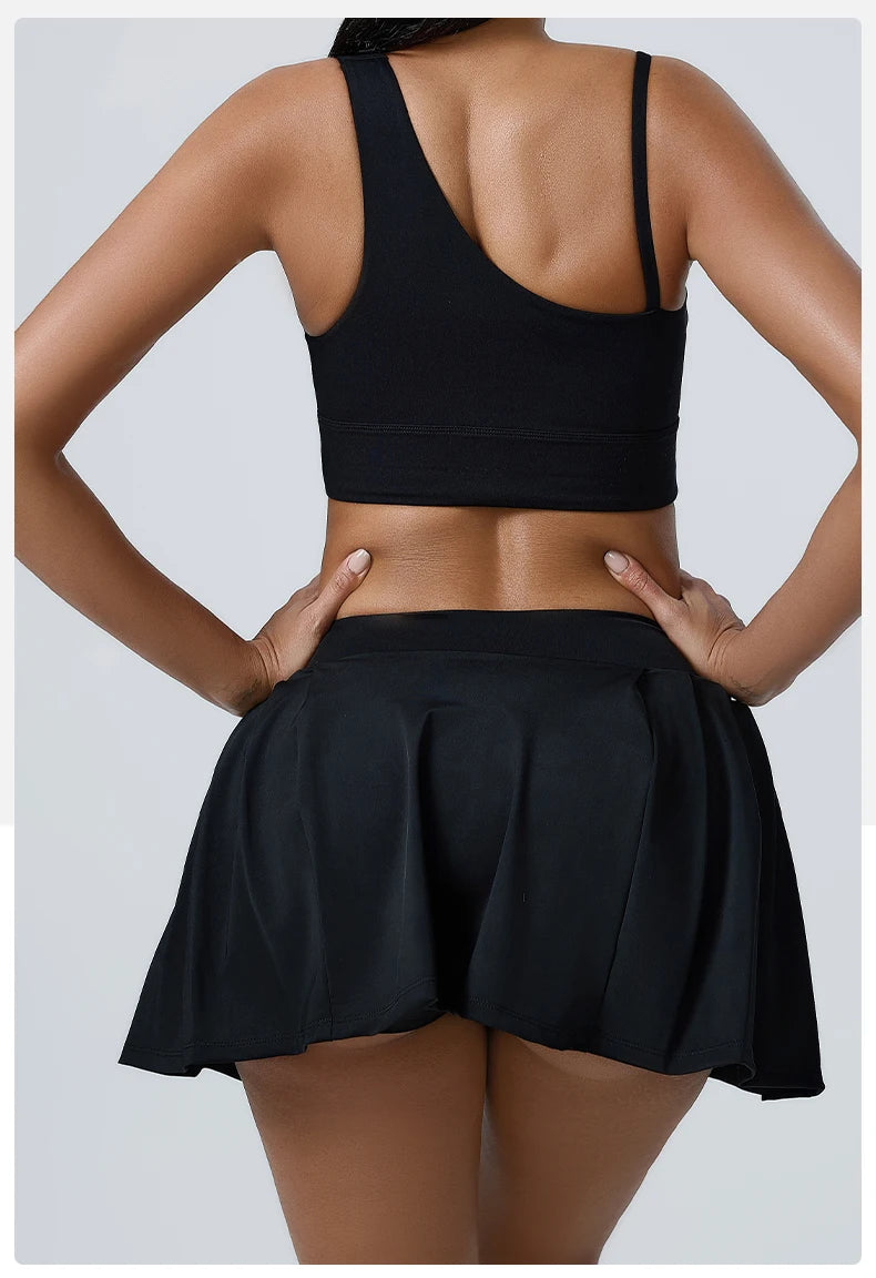 Women Shorts Sports Skirt High Waist Golf Tennis Skirts Gym Fitness Training Running Yoga Skirt Athletic Workout Outdoors Skort