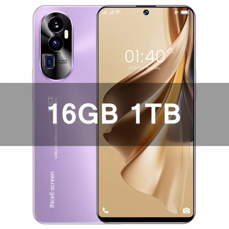 2026 Original Reno 10 Pro Phones Celular SIM Phone Unlocking Mobile Smartphone Qualcomm 8 Gen 2 Dua 5G 7.3 Android 16GB+1T AC6
