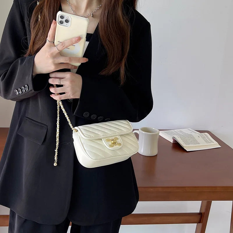 Fashion Women's Bag 2024 New Luxury Designer Bags Adjustable Shoulder Strap Women Shoulder Chain Bag
