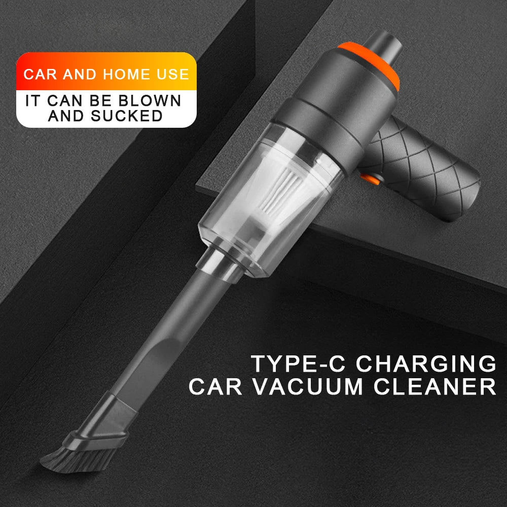 Wireless Car Vacuum Cleaner 120W Cordless Dust Handheld Auto Portabale Vacuum High-power Vacuum Cleaner For Home Office Car