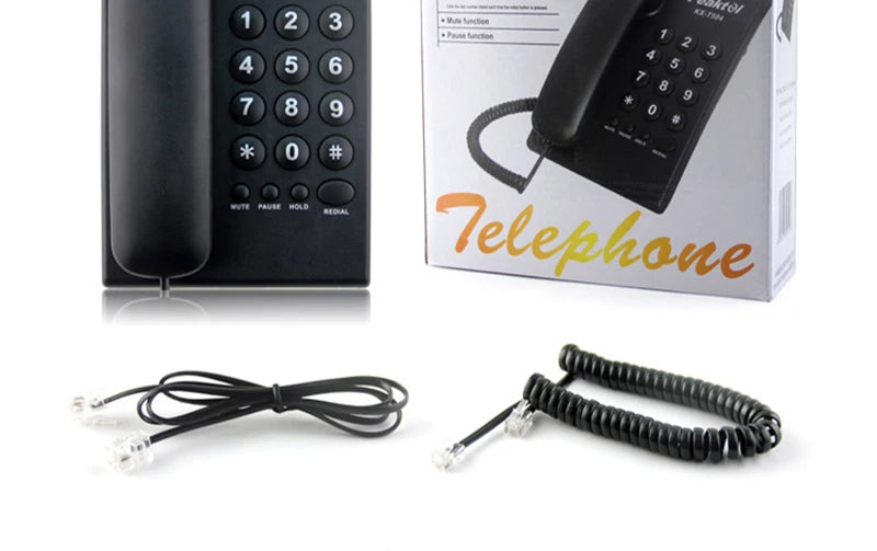 Corded Phone Landline Telephone with Mute, Pause, Hold, Redial, Desktop Phone Landline Радиотелефон for Home, Hotel, Office