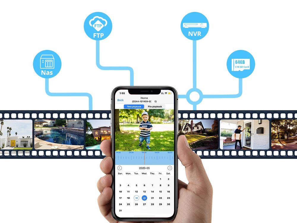 4MP PTZ WIFI IP Camera 1080P CCTV Surveillance Security Protection Wi Fi Outdoor 4X Digital Zoom Street CamHipro CamHi Camara