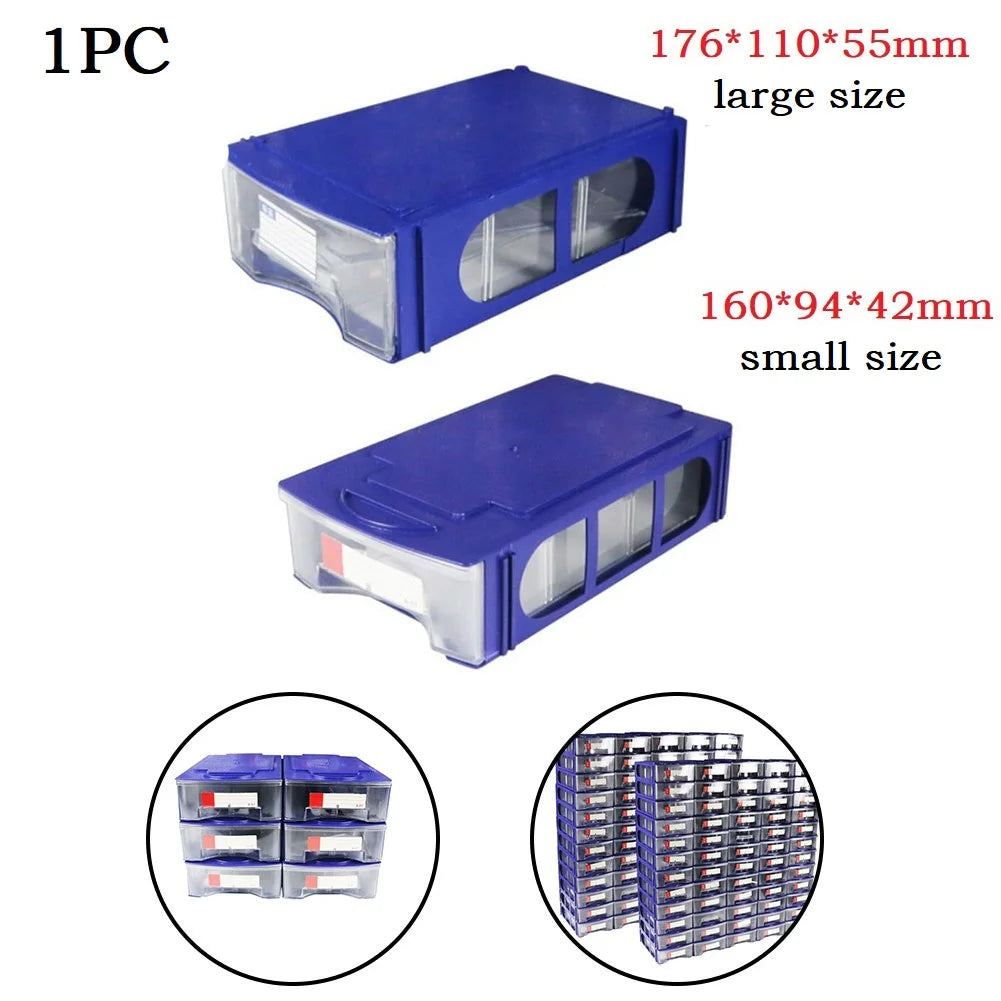Storage Box Stackable Plastic Hardware Parts Storage Boxes Component Screws Tools Organizer Combined Cabinet Drawer Case Box