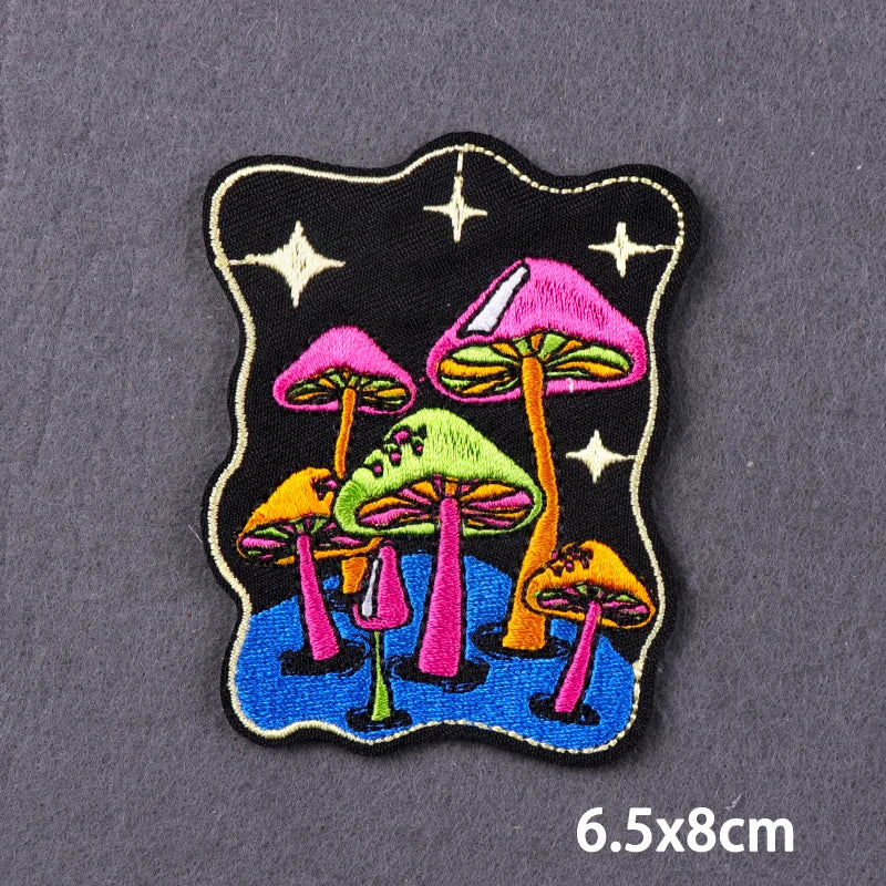 Mandala Iron On Patches For Clothes DIY Embroidery Applique Fusible Patch Ironing Stickers Letters Patch For Jacket Badge