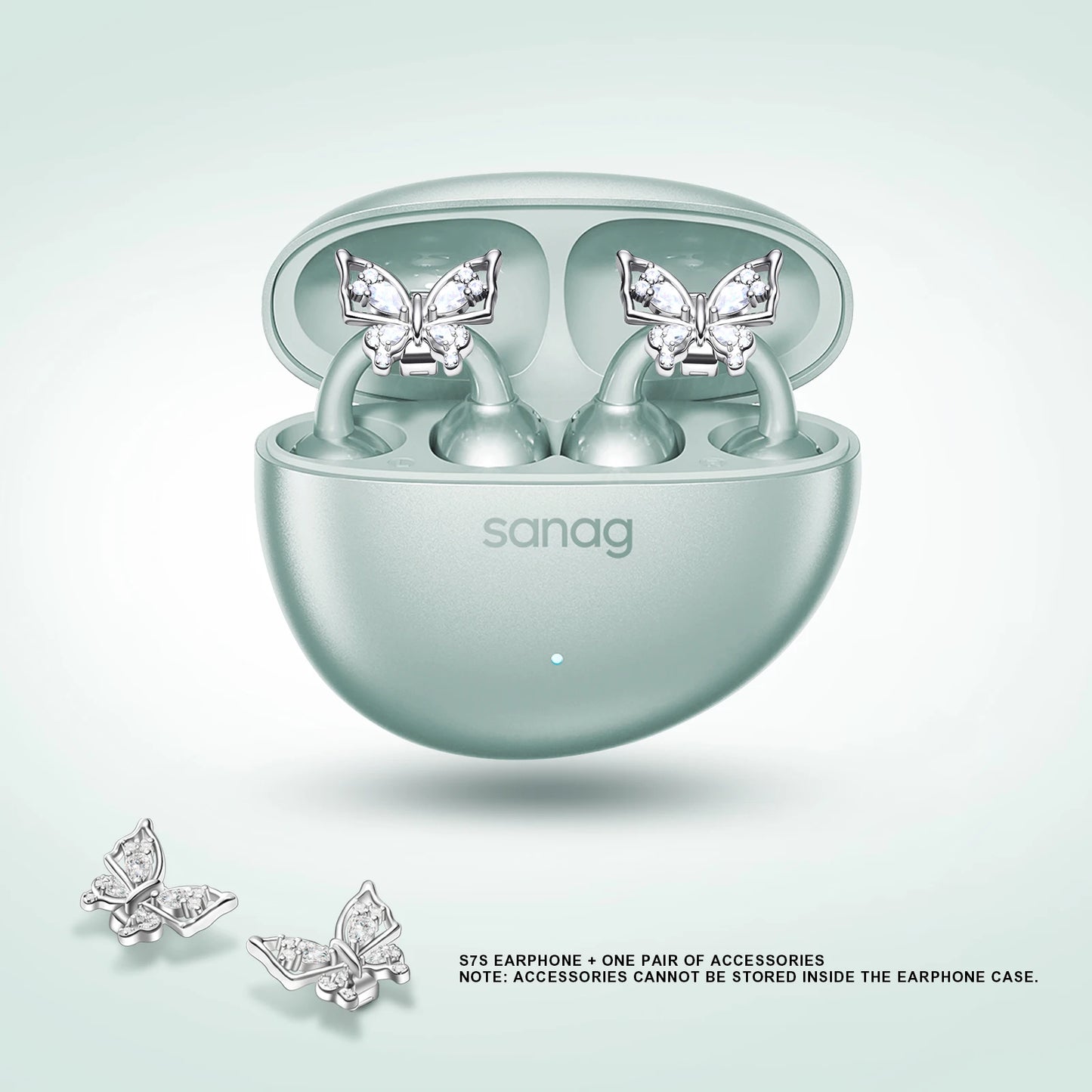 Sanag S7S AI Open Ear Clip on Headphones HiFi 3D Stereo Sound Quality AI Assistant Wireless Bluetooth Earphones APP EQ Setting