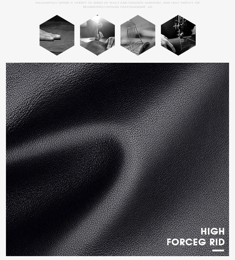 Luxury men's short leather wallet 2024 new large capacity multi-card money clip boys gift thin money clip