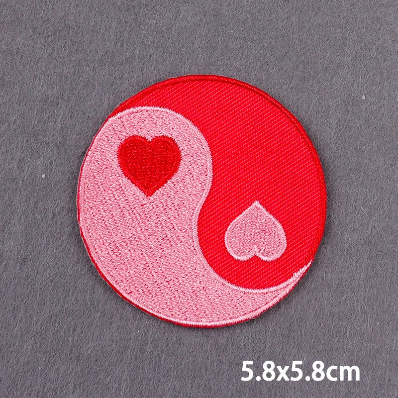 Mandala Iron On Patches For Clothes DIY Embroidery Applique Fusible Patch Ironing Stickers Letters Patch For Jacket Badge