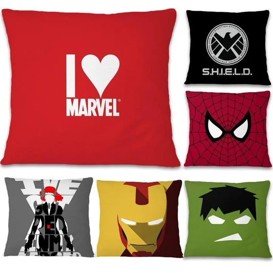Spiderman cartoon pillowcase Iron Man Captain AmericaSuitable for sofa car bedroom decorative cushion cover pillow cover