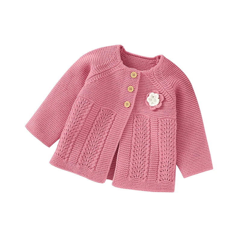 Baby Romper Set Knit Autumn Newborn Girl Boy Long Sleeve Coat Jumpsuit Outfit Hat 3PC Fashion Solid Infant Clothing Suit Sweater