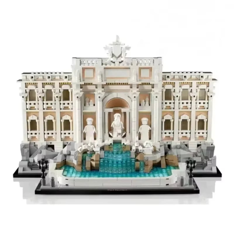2025 new Trevi Fountain model, world landmark, iconic building blocks, boys, children's Christmas Day gifts
